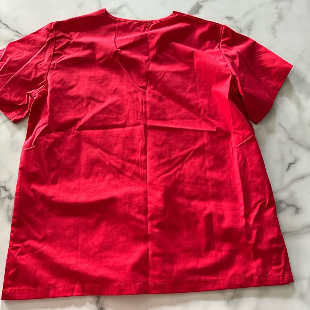 Women’s size medium red scrubs